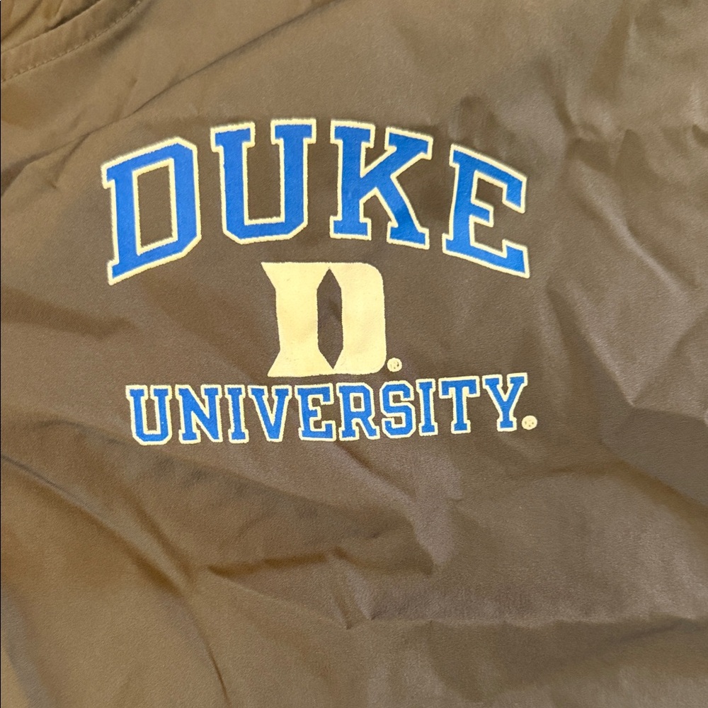 Champion Duke University Gray Hooded Pullover with Front Pocket - Picture 3 of 13